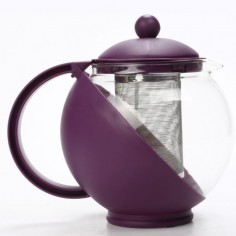 Théière avec filtre - 1,25L - Grise