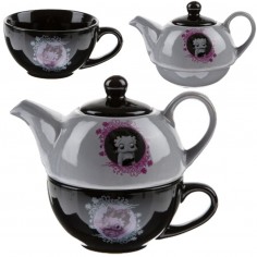 Théière égoïste Betty Boop avec tasse