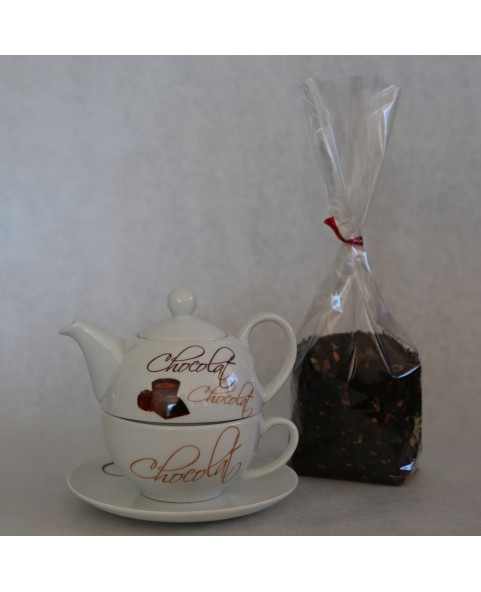 Coffret dégustation Choco-amande-poire avec Théière égoïste