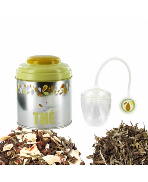 Coffret Thé blanc avec boite et infuseur