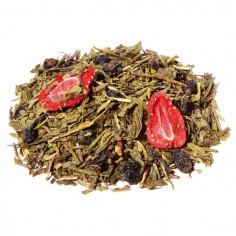 Thé vert Fraise-myrtille