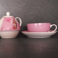Théière égoiste rose