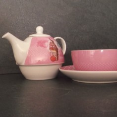 Théière égoiste rose