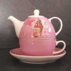 Théière égoiste rose