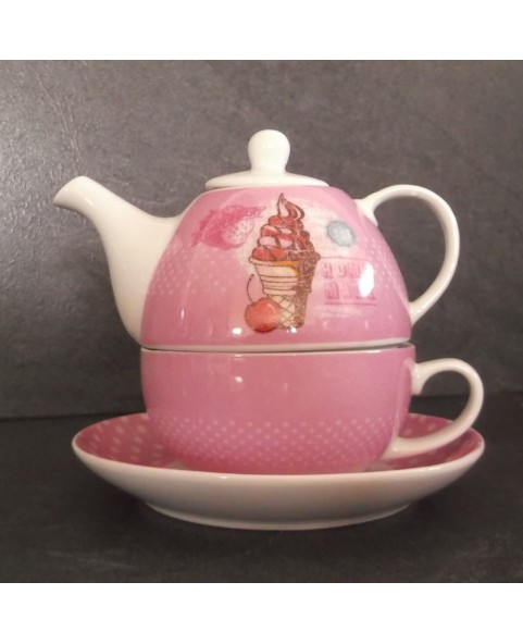 Théière égoiste rose