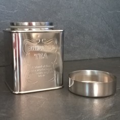 Boîte Thé en inox Rectangle gravée