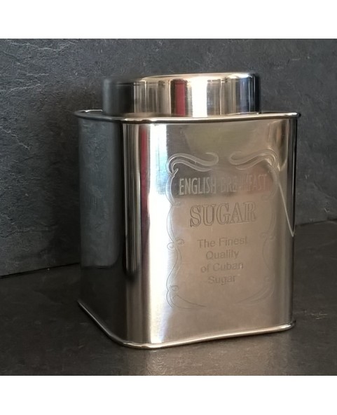 Boîte Thé en inox Rectangle gravée