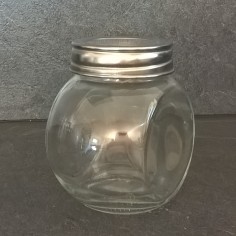 Bocal verre avec couvercle 2 positions