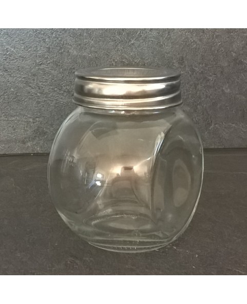 Bocal verre avec couvercle 2 positions