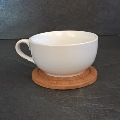 Service à thé 4 personnes porcelaine&bois